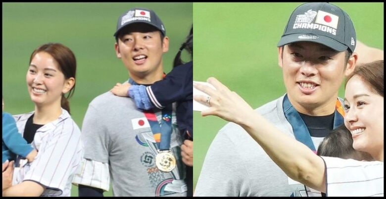 松井裕樹と石橋杏奈のツーショット