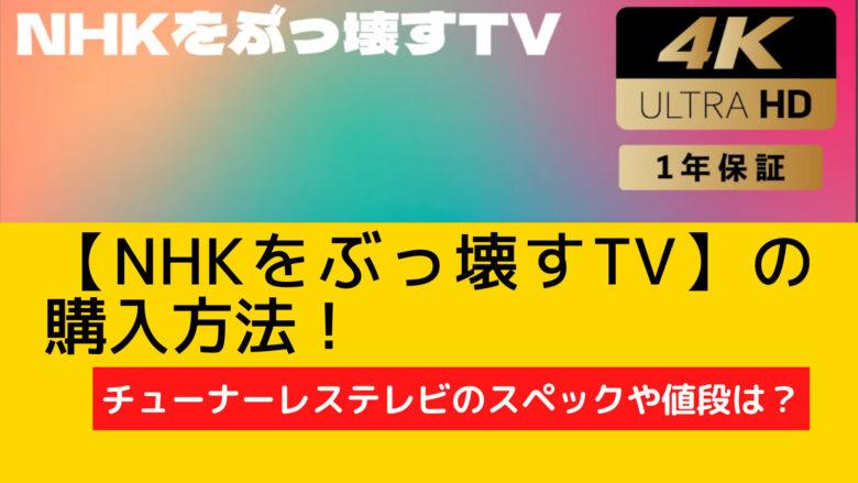 NHKをぶっ壊すTVとは？